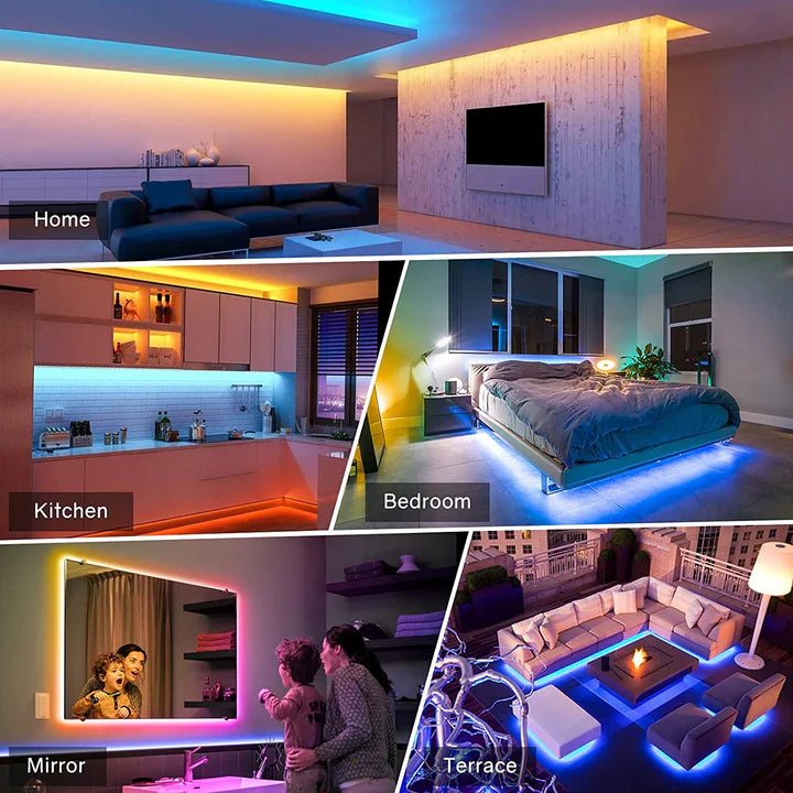 Ruban LED Néon Intelligent RGBIC Étanche